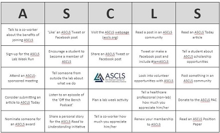 ASCLS Virtual BINGO small